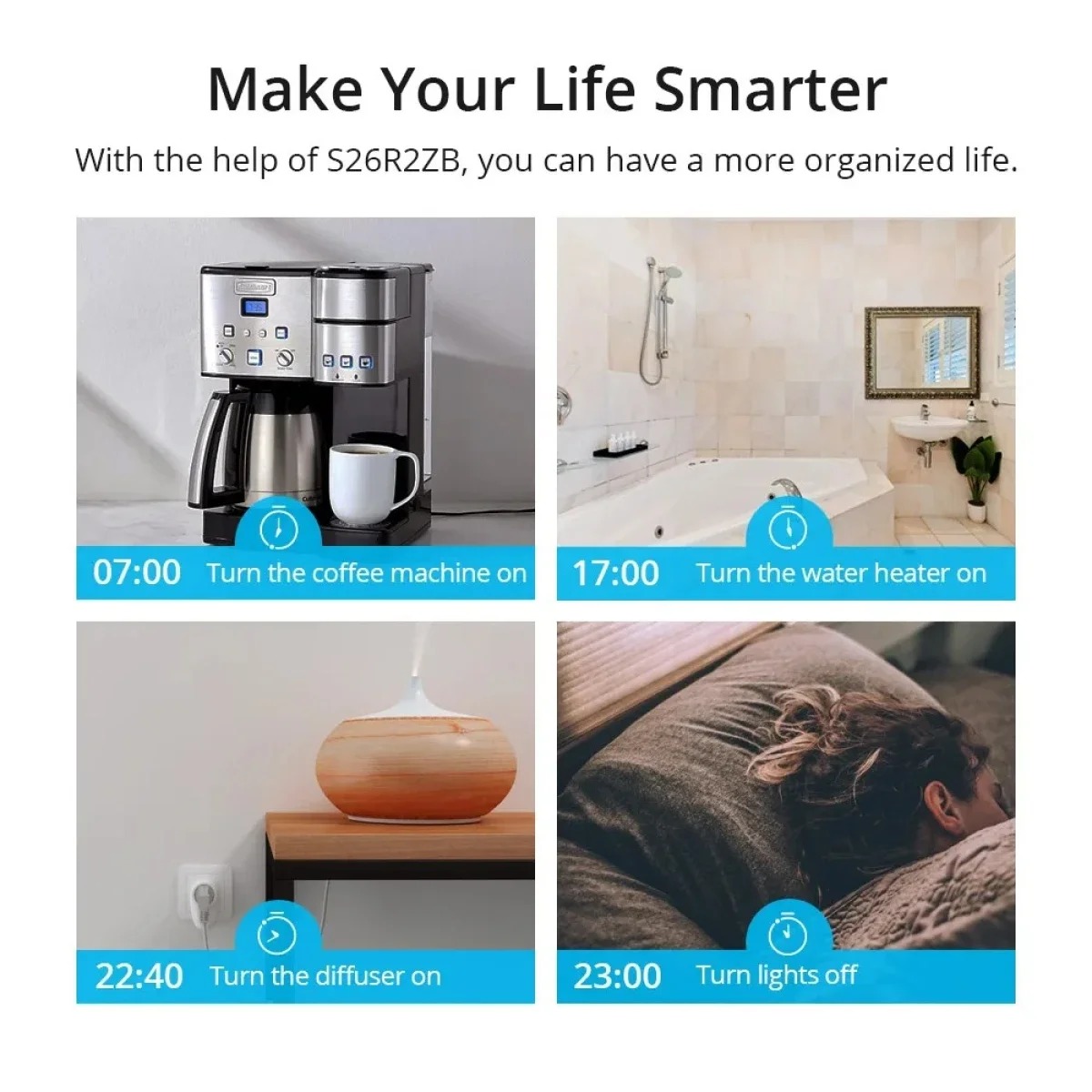 SONOFF S26R2ZBTPF-CFH Zigbee 3.0 Smart Plug 16A EU with Energy Monitoring - Thumbnail 5