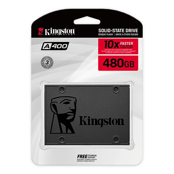 هارديسك داخلي سعة 480GB نوع SSD Kingston A400 - Image 1