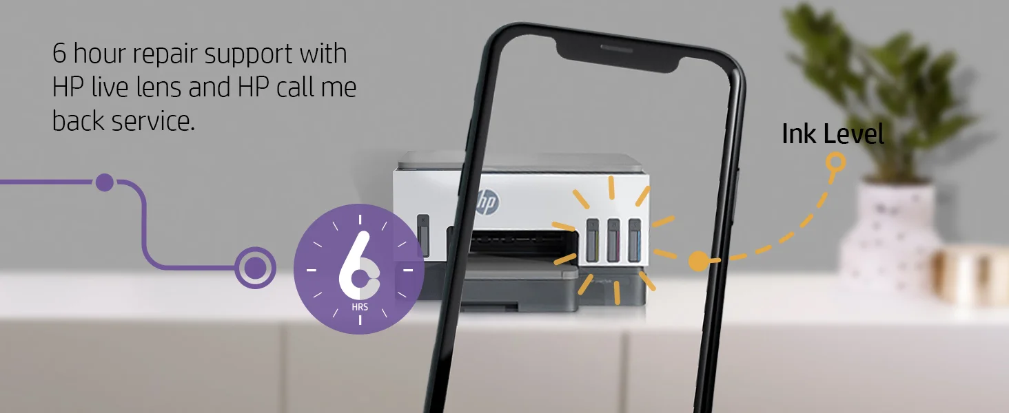 طابعة متعددة الوظائف HP Smart Tank 720 WiFi Duplex نافثة للحبر طباعة ومسح ضوئي ونسخ - Thumbnail 12