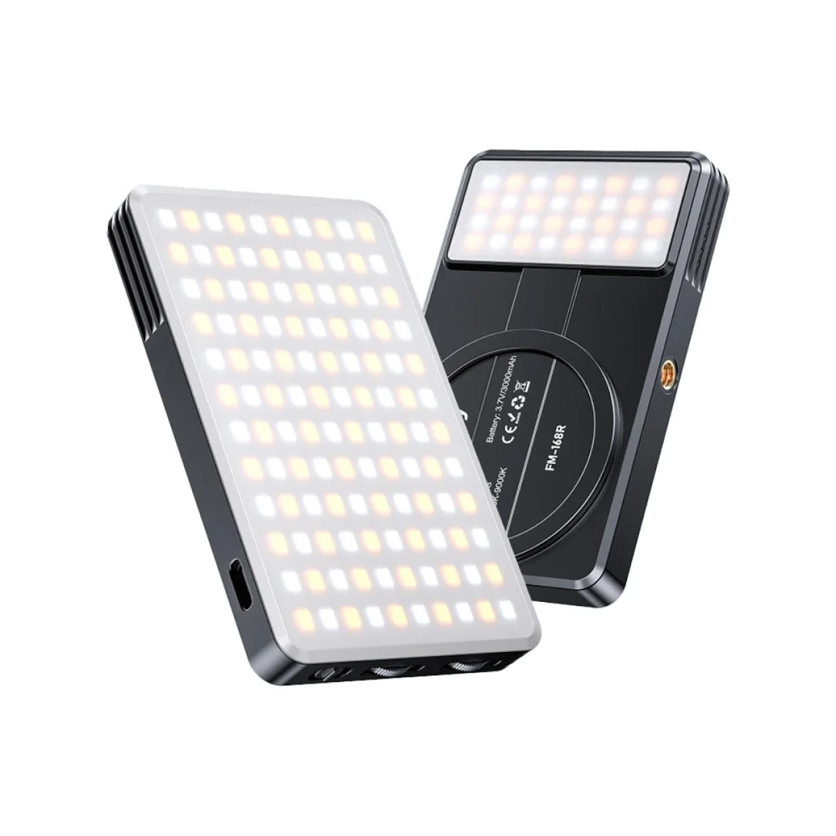 إضاءة تصوير فيديو مغناطيسية Jmary FM-168R LED بوضع CCT وقدرة 10 واط