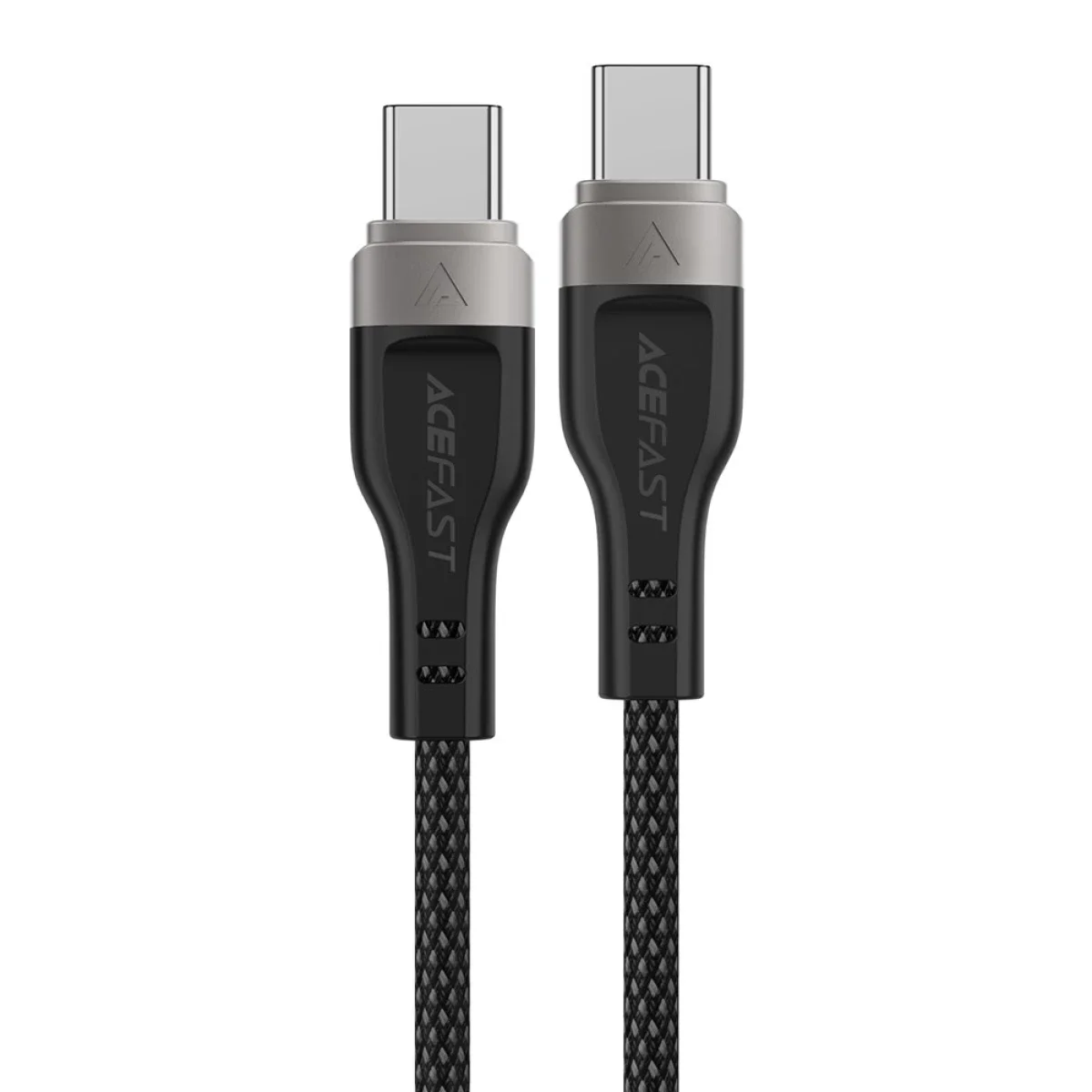 كابل ACEFAST C11-03 USB-C إلى USB-C بطول 1.2 متر وشحن سريع 60 واط مضفر مغناطيسي - أسود - Thumbnail 3