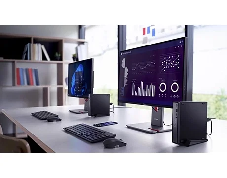 Lenovo ThinkCentre neo 50q Gen 5 Tiny Desktop PC, Core 5 210H, 8GB DDR5, 512GB PCIe 4.0 SSD - Thumbnail 13