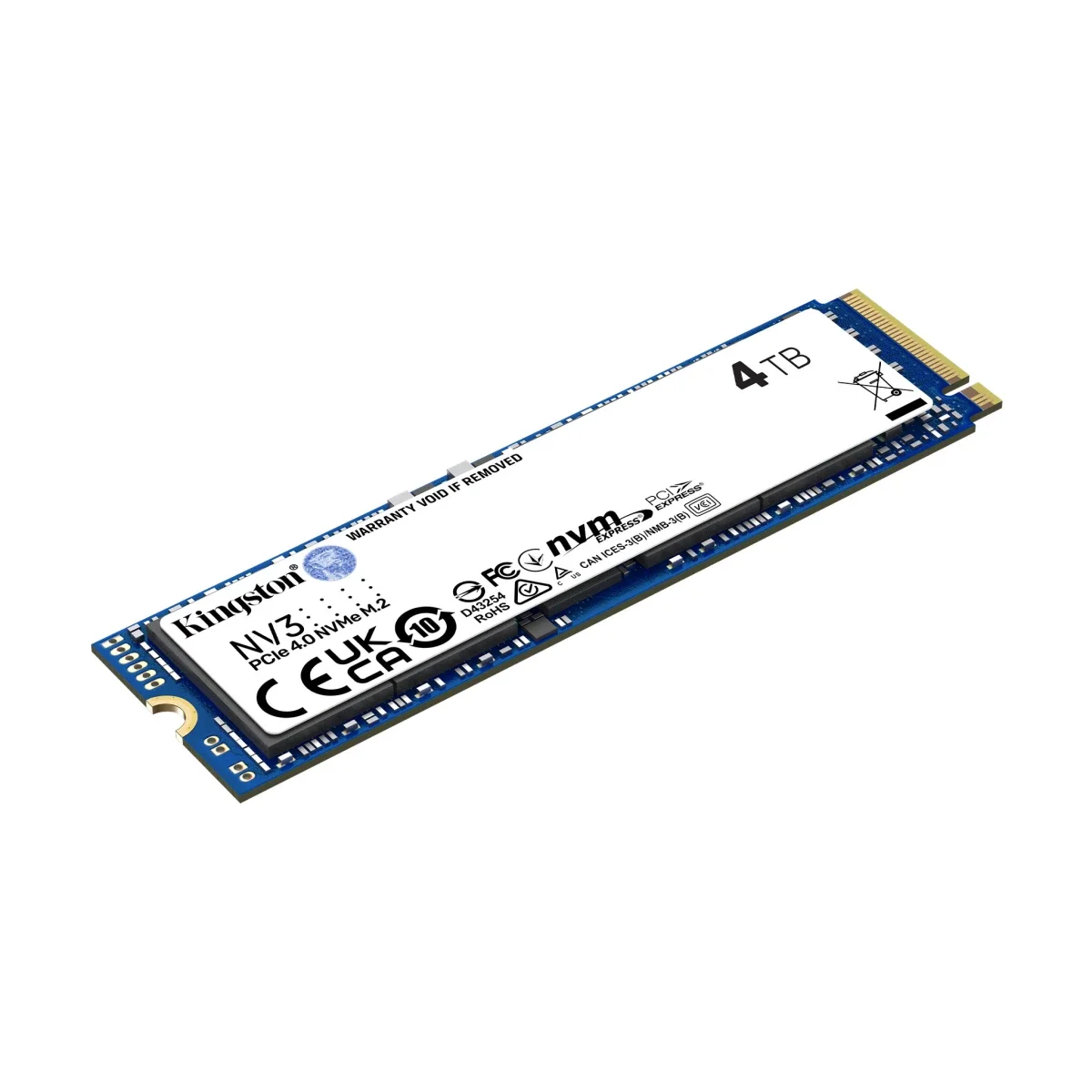 Kingston NV3 4TB PCIe 4.0 NVMe M.2 2280 SSD - Thumbnail 2