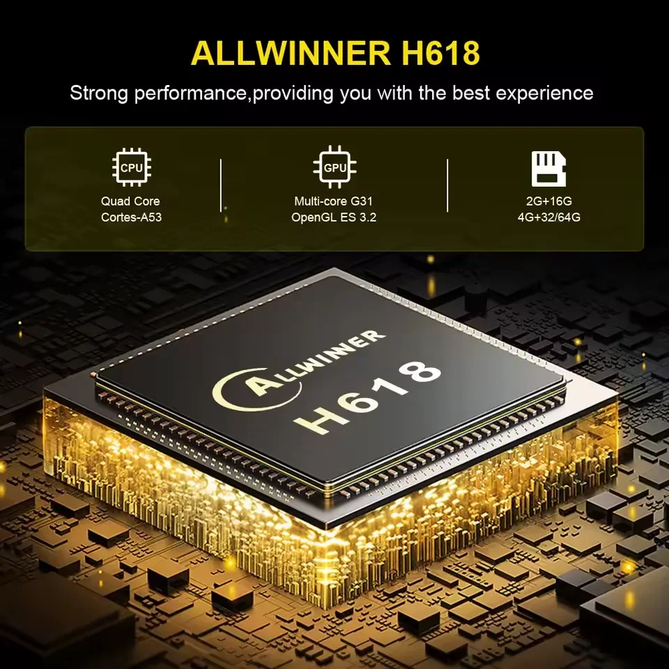 تي في بوكس ICANING TV98 بنظام Android 14.0، معالج Allwinner H618، رام 4GB وتخزين 64GB، واي فاي 2.4G و5G، HDR10، BT5.0 وتحكم صوتي - Image 6