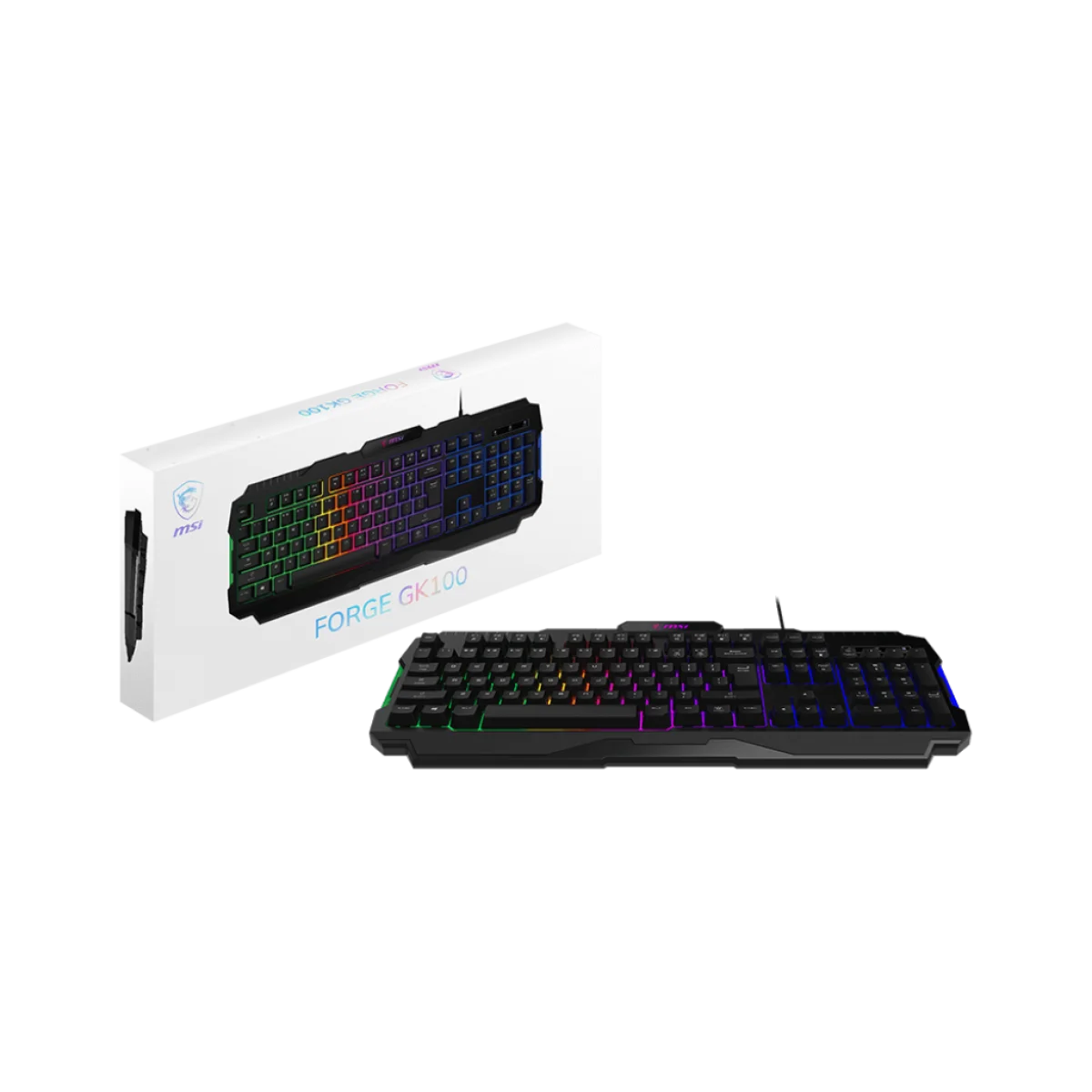MSI Forge GK100 RGB Gaming Keyboard with 19-Key Anti-Ghosting - Image 2