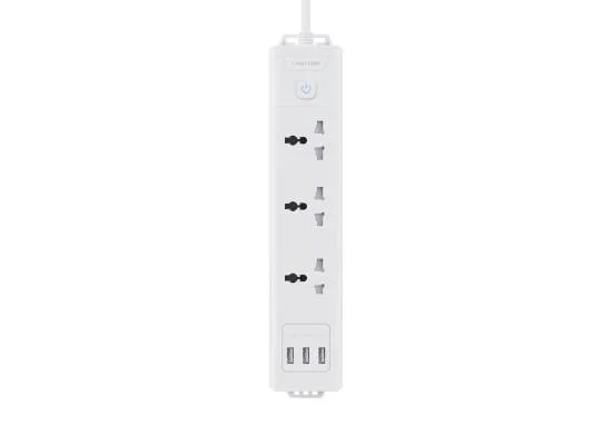 مشترك كهربائي LINKCOMN PS303 مع 3 مقابس عالمية و3 منافذ USB وكابل 1.5 متر وقابس MK - Thumbnail 2
