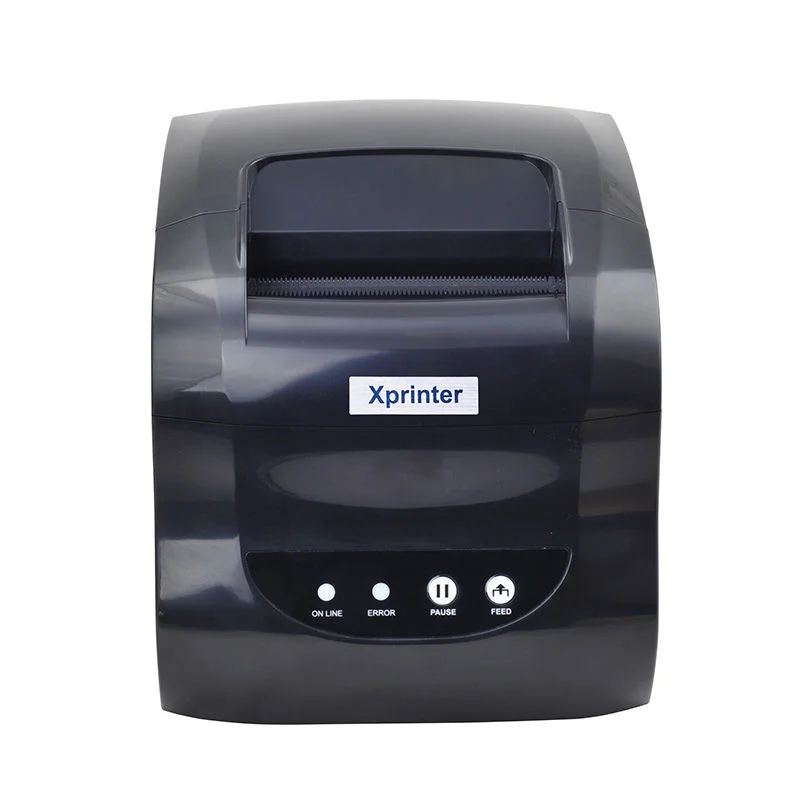 طابعة ملصقات وفواتير حرارية صغيرة Xprinter XP-365B، USB + LAN، سرعة قصوى 127mm/s - Image 4