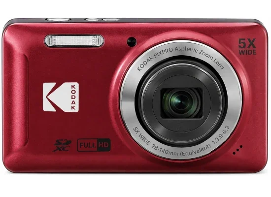 كاميرا رقمية Kodak PIXPRO FZ55 بدقة 16MP وزوم بصري 5x حمراء