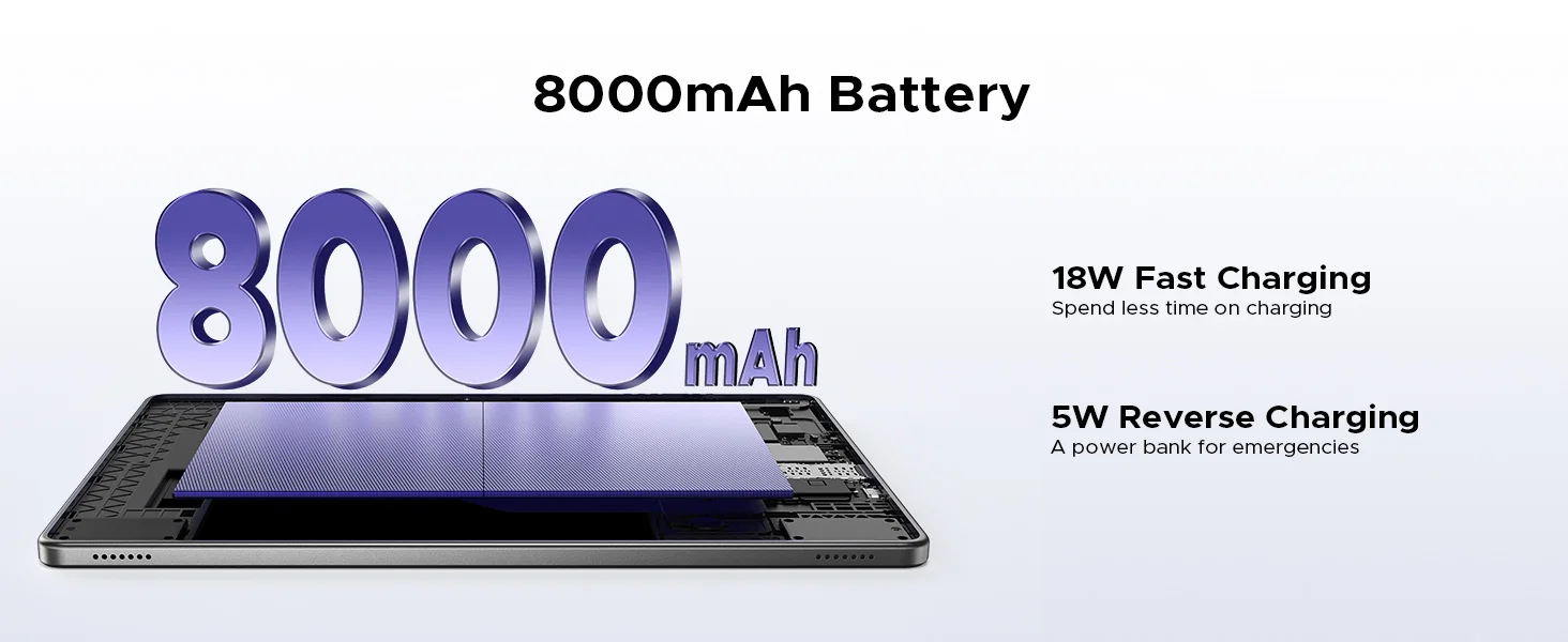 جهاز لوحي DOOGEE Tab G6 Plus VIB Edition بشاشة 11 إنش LTE وذاكرة 8GB وسعة 256GB، أسود - Thumbnail 17
