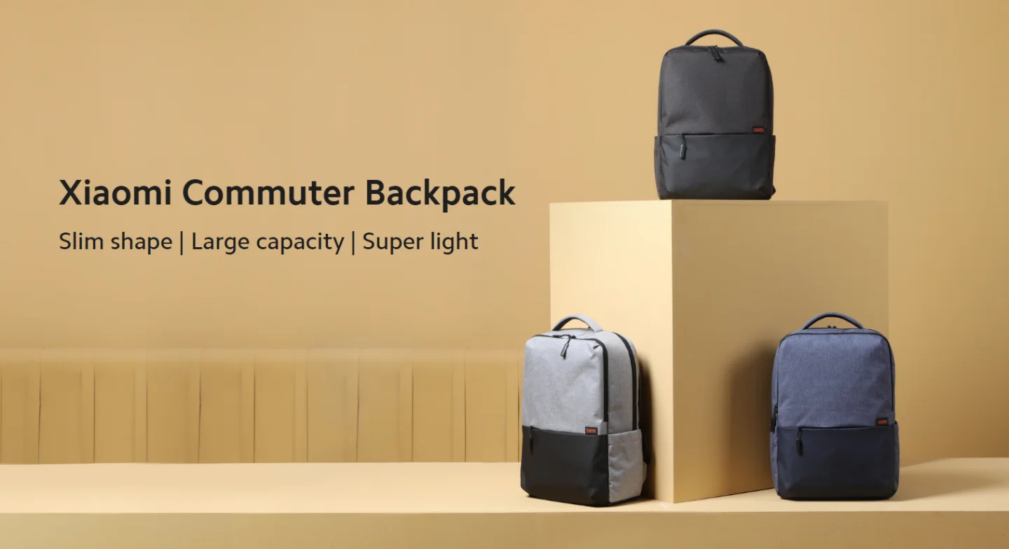 حقيبة ظهر Xiaomi Mi Commuter للابتوب 15.6 إنش أزرق فاتح BHR4905GL - Thumbnail 4