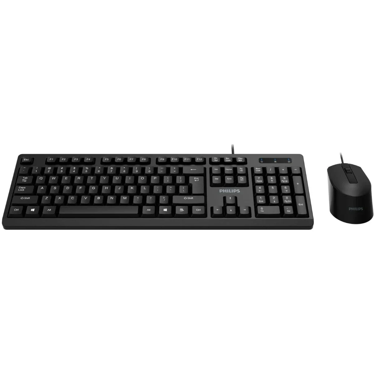 Philips MK234 USB Wired Keyboard and Mouse Combo - Black