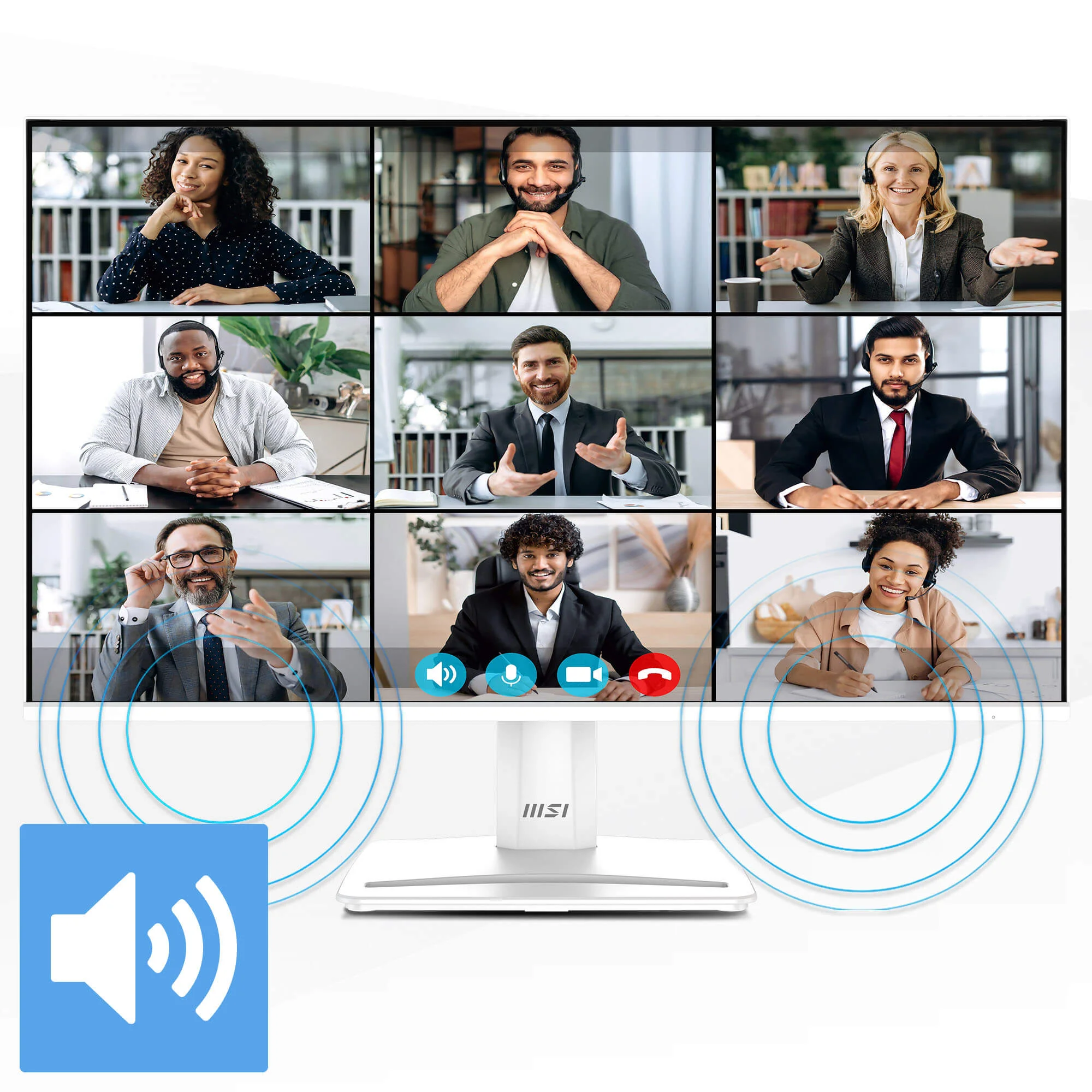 MSI 25-Inch IPS Full HD 120Hz 1ms Business Monitor PRO MP251W E2 - White - Thumbnail 17