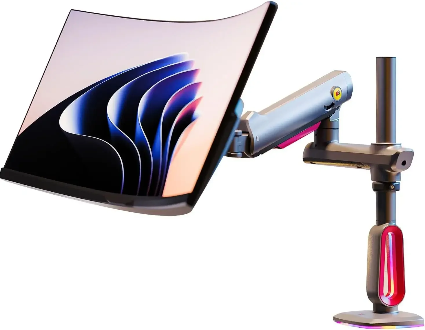 North Bayou L70 Gaming RGB Monitor Arm Desk Mount for 32-inch to 60-inch Monitors - Image 3