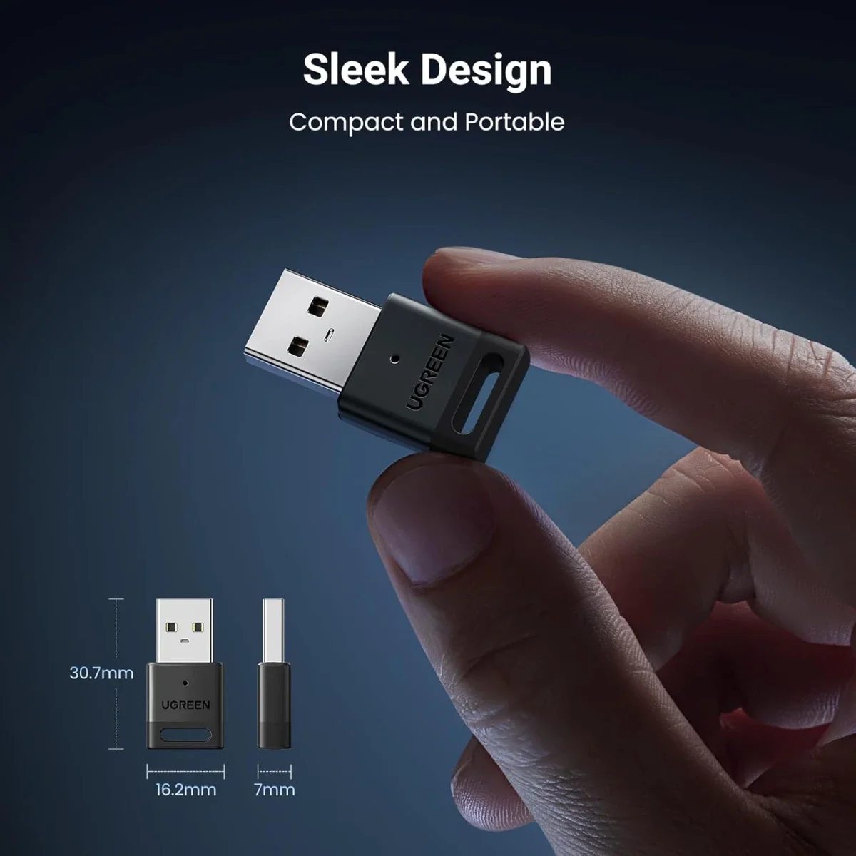 Ugreen 35995 USB Bluetooth 5.3 Adapter - Thumbnail 6