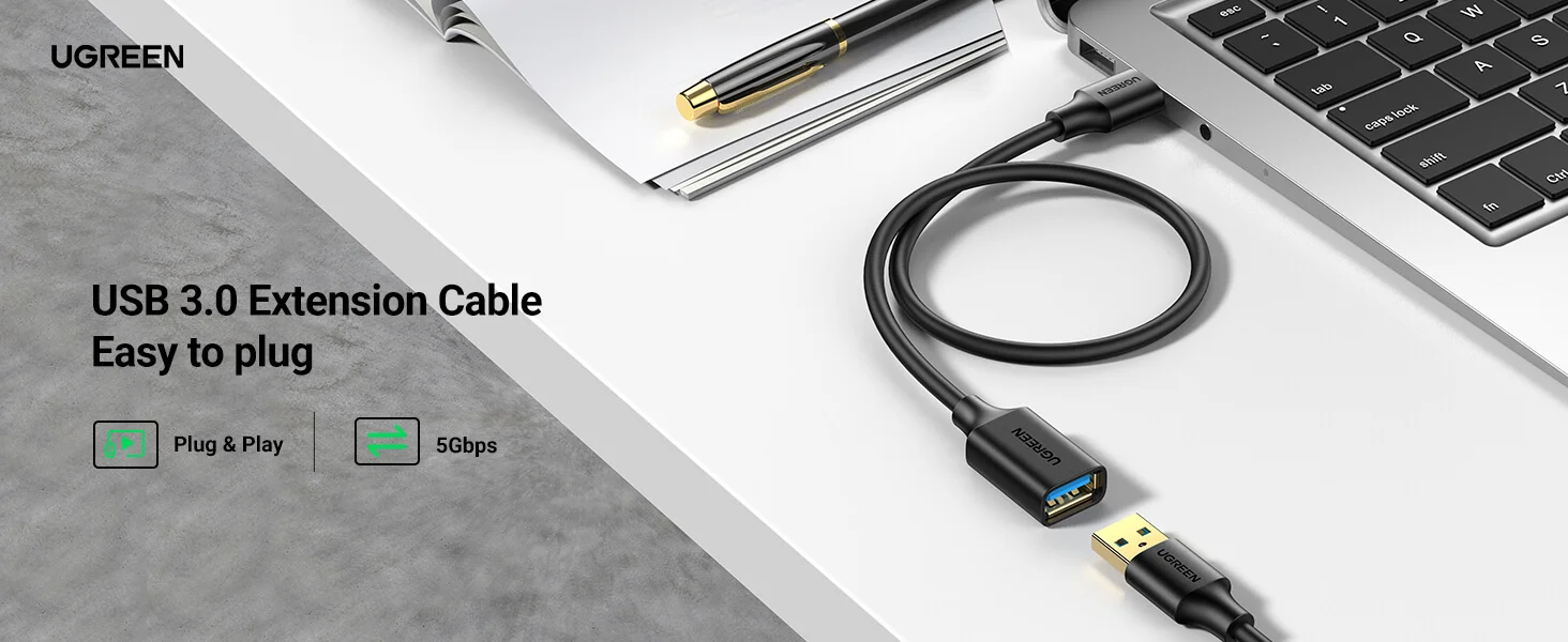 كابل تمديد USB 3.0 Ugreen 30126 بطول 1.5 متر - Image 4
