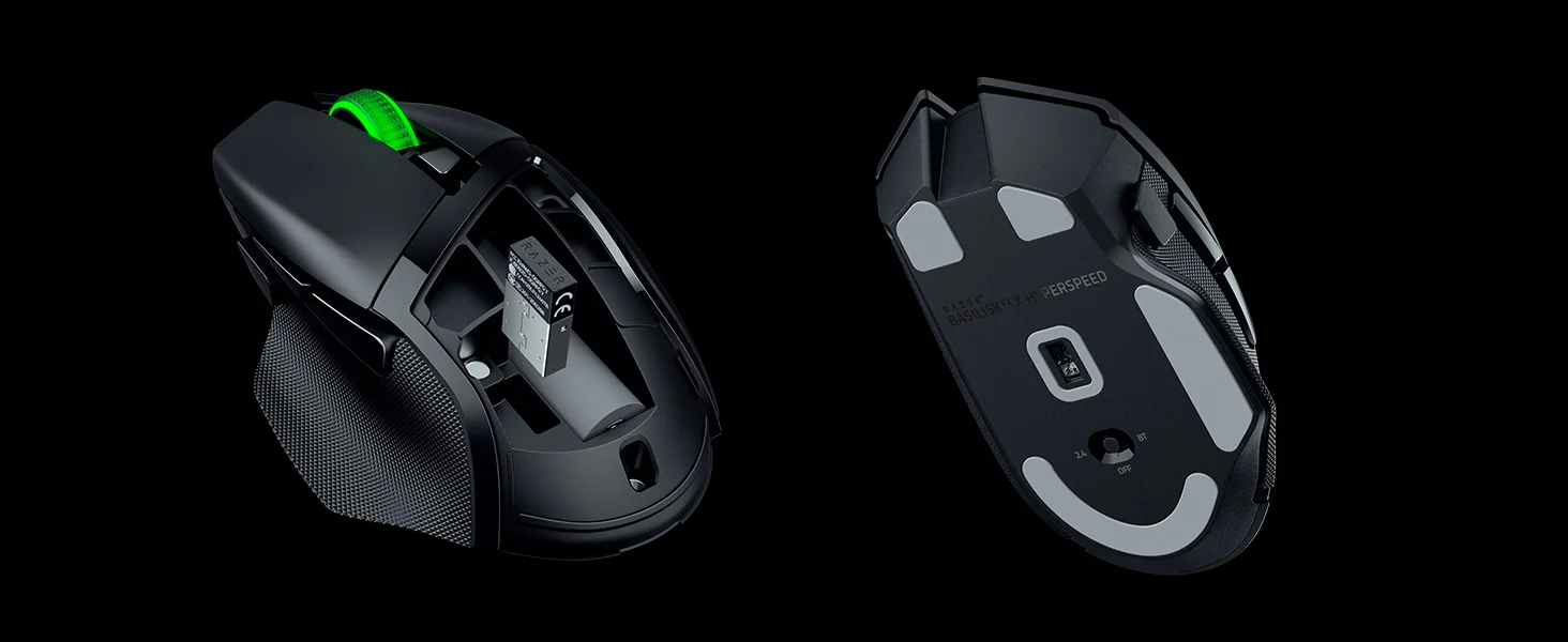 ماوس ألعاب Razer Basilisk V3 X HyperSpeed لاسلكي بمستشعر بصري 18K، أبيض - Thumbnail 18