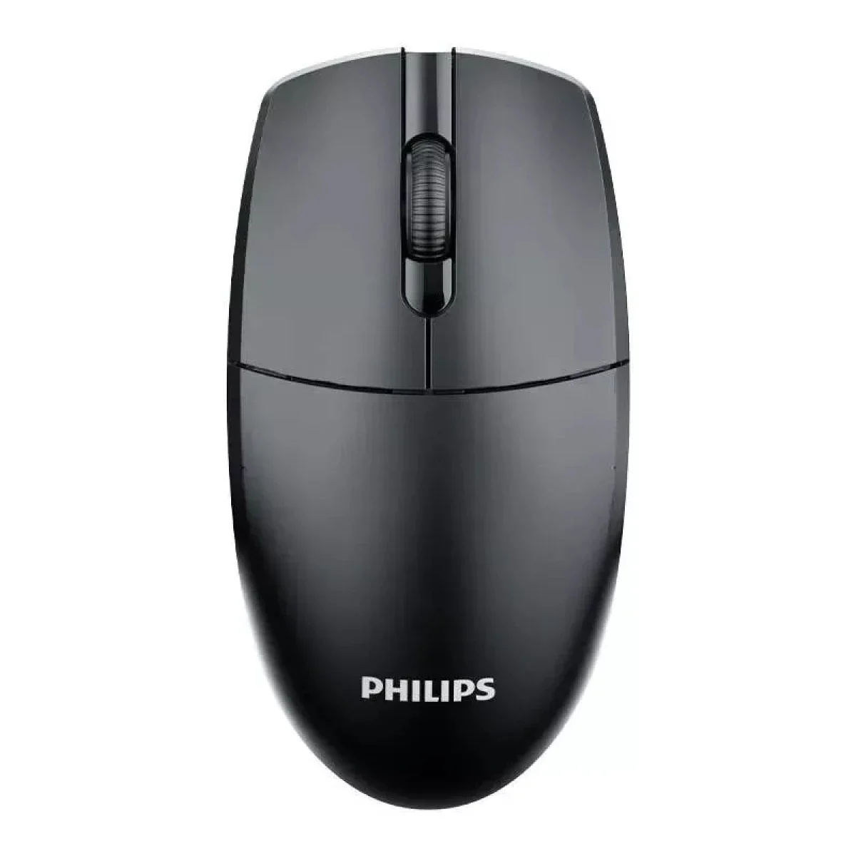 ماوس لاسلكي Philips M347 بتصميم مريح واتصال 2.4GHz - أسود