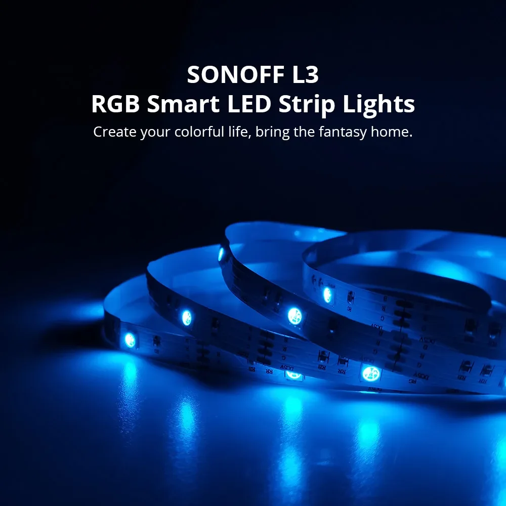 SONOFF L3 5M WiFi RGB LED Strip Light 5050 Compatible with Alexa Google Home and SmartThings - Image 8