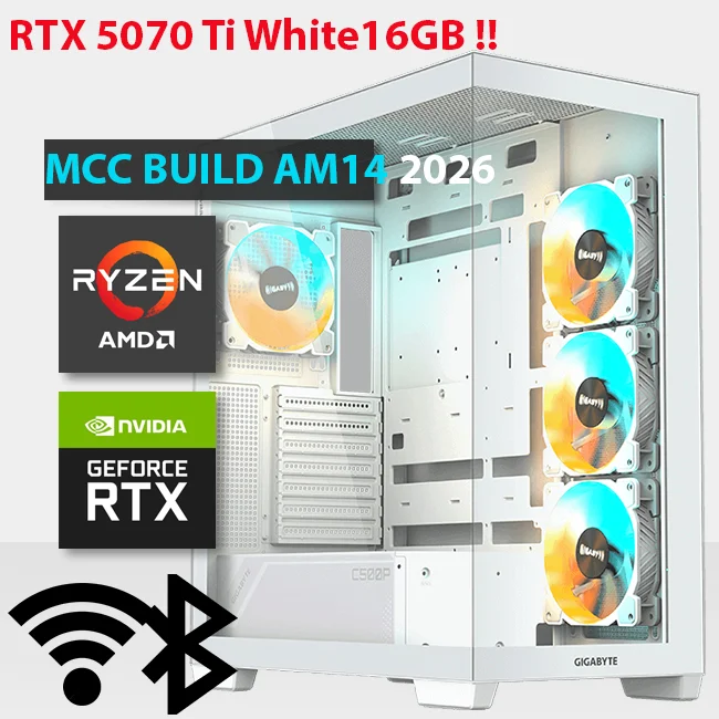 AMD MIDAS Gaming PC Build MCC AM14-26 Ryzen 7 9850X3D RTX 5070 Ti 32GB RAM 1TB SSD - Image 2