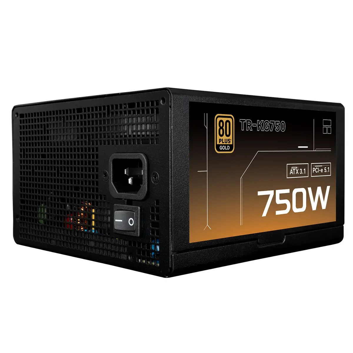 مزود كهرباء للكمبيوتر Thermalright KG-750 بقدرة 750W 80 Plus Gold معياري بالكامل - Thumbnail 3