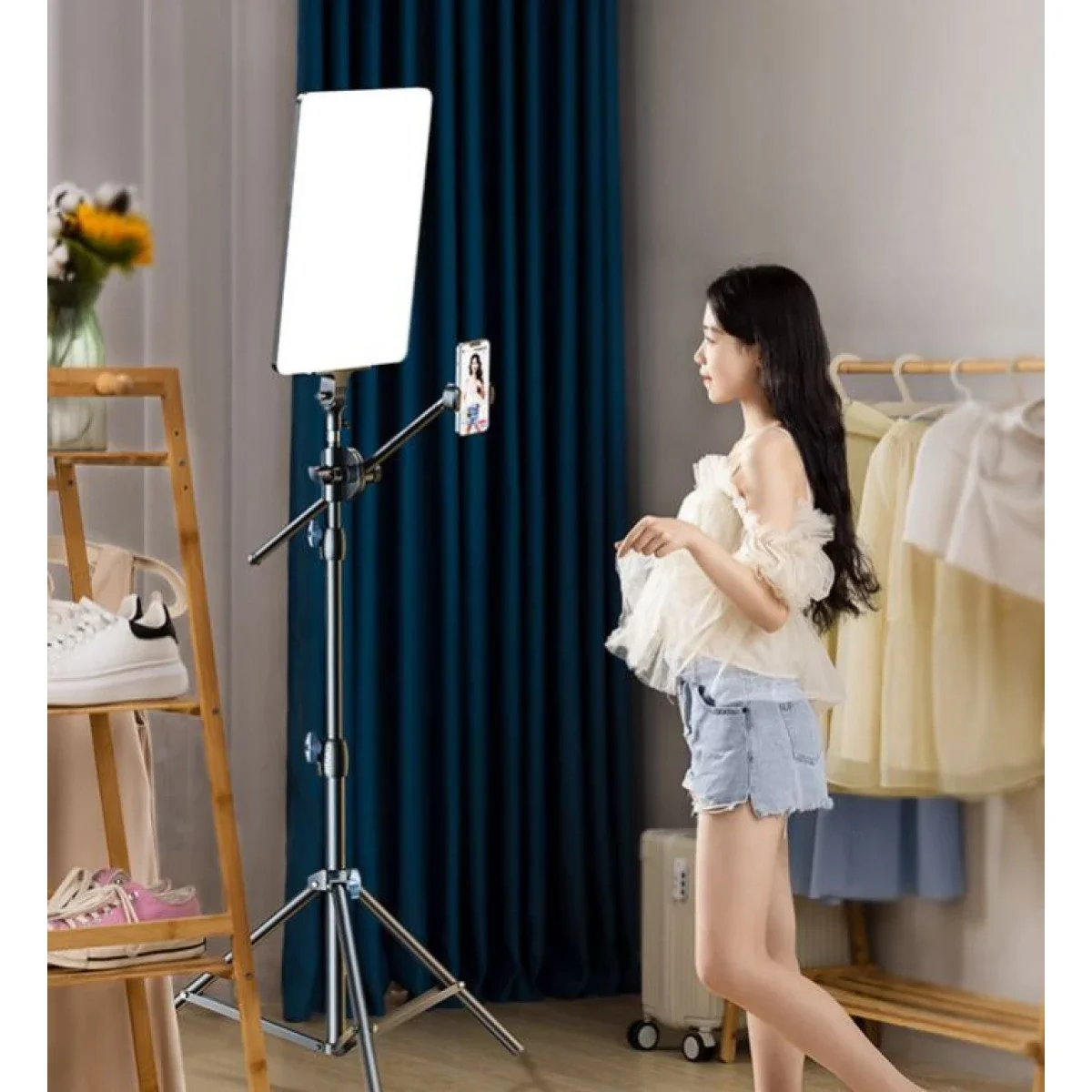 إضاءة لوحة RGB RTAKO AR-GTB-P300TS مقاس 19 إنش بشاشة رقمية بدون حامل - Image 6