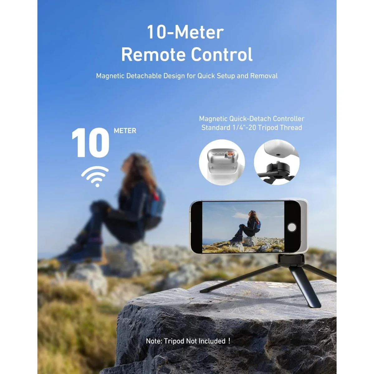 TELESIN Fun Shot Magnetic Phone Camera Grip with Wireless Shutter Remote - Image 2
