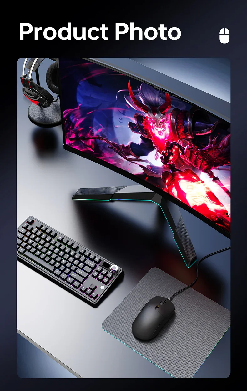 ماوس AJAZZ NJ07 للألعاب ثلاثي الاتصال 12000 DPI، 1000Hz، 300mAh أسود - Image 10