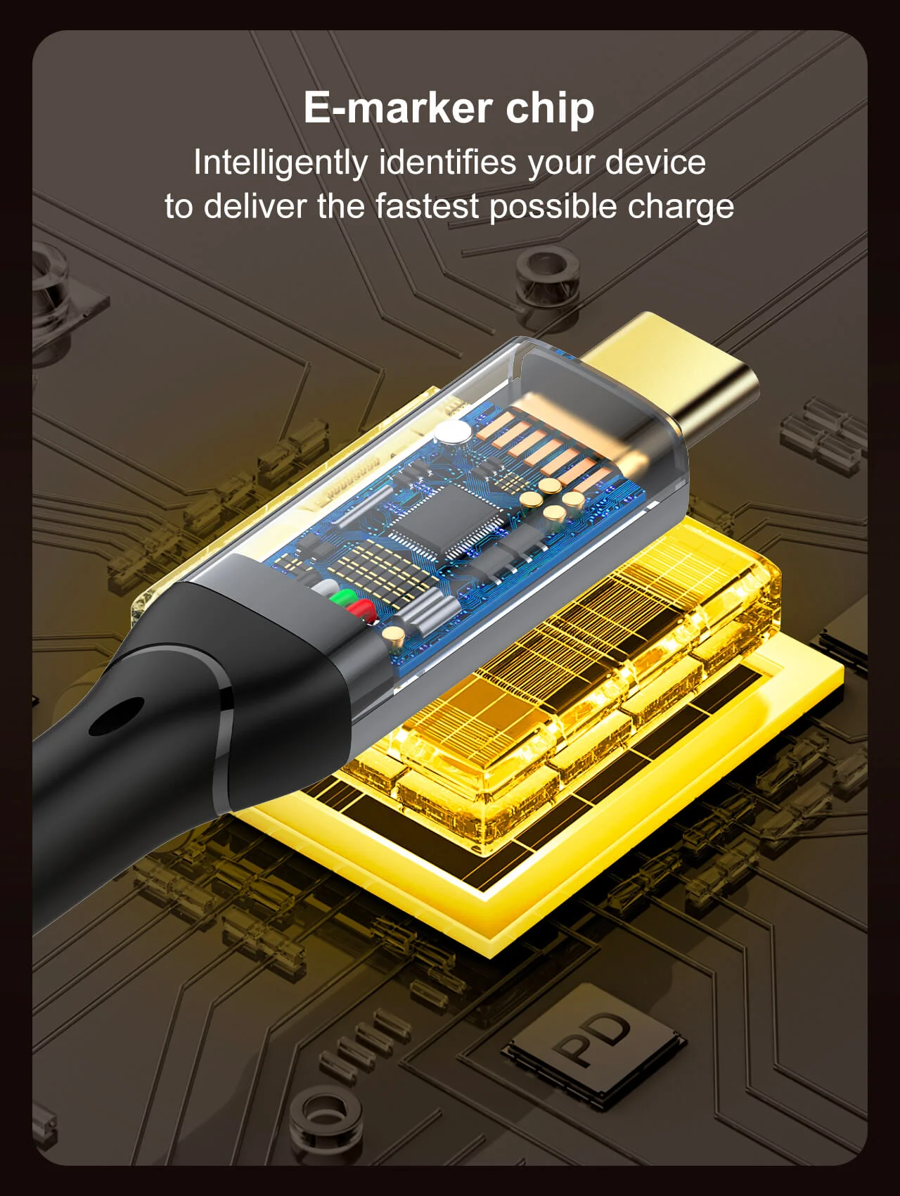 LDNIO TC11C Thunderbolt 4 Certified USB-C to USB-C Cable 40Gbps 240W 1M Black - Thumbnail 7