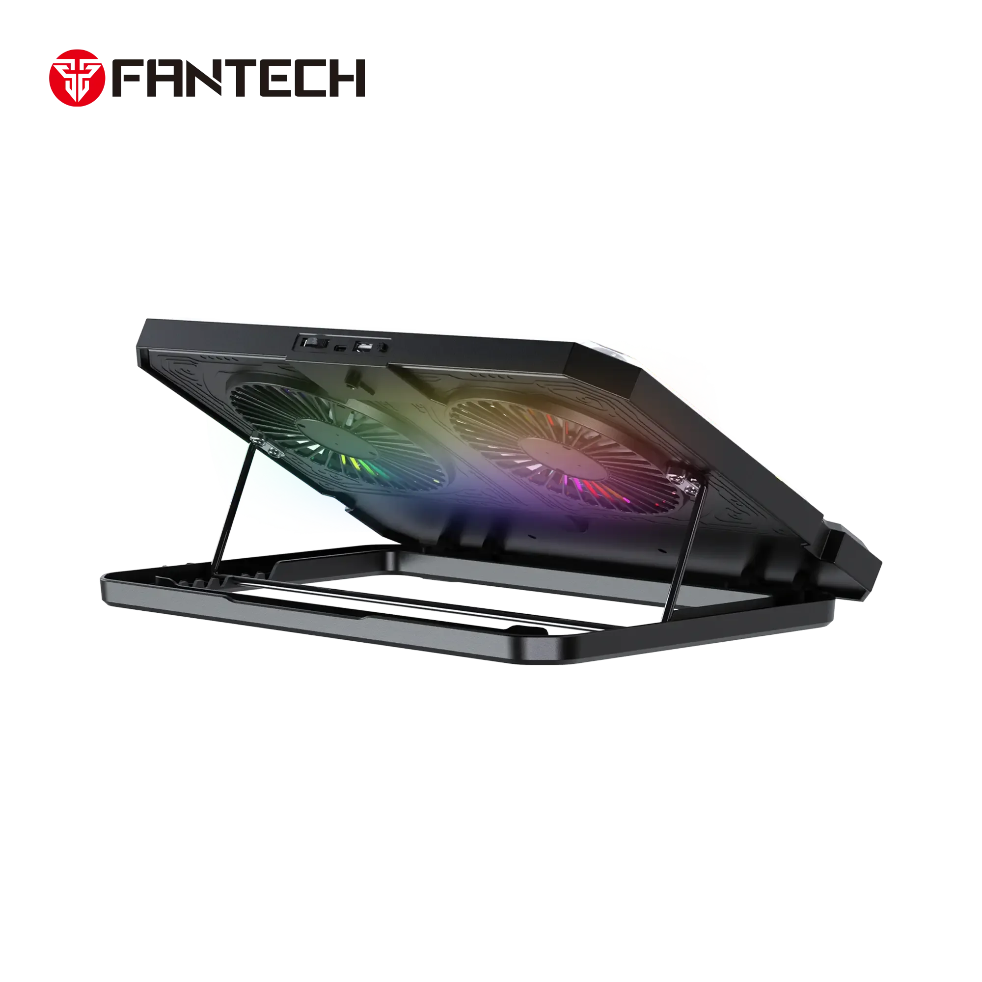Fantech NC21 Laptop Cooling Pad with Dual 140mm Fans and RGB Lighting - Image 2