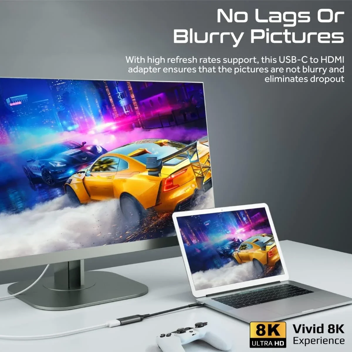 محول USB-C إلى HDMI من Promate MediaLink-8K بدعم 8K ونقل 48Gbps - Thumbnail 3