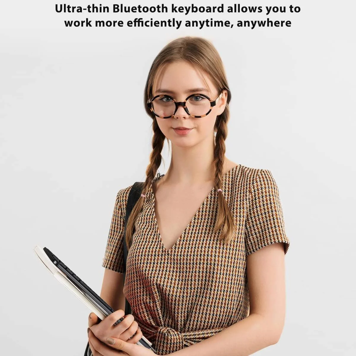 لوحة مفاتيح BlackView K1 بلوتوث مع لوحة لمس وتخطيط QWERTY لأجهزة iOS وAndroid وWindows - Image 6