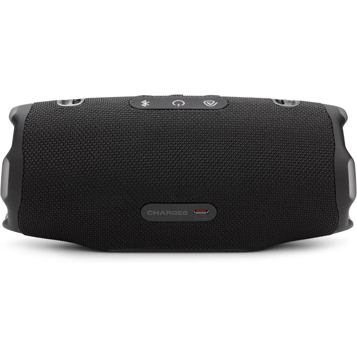 سماعة محمولة JBL Charge 6 بلوتوث مقاومة للماء والسقوط مع AI Sound Boost وتشغيل 28 ساعة وباور بانك وحزام حمل - أسود - Thumbnail 4