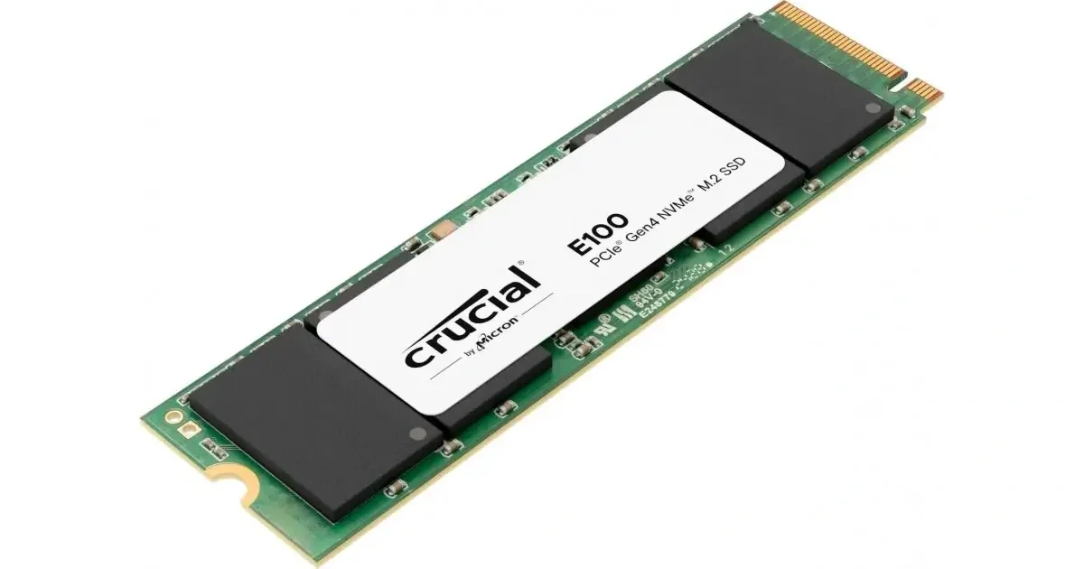 قرص SSD Crucial E100 سعة 2TB بمنفذ PCIe Gen4 NVMe M.2 - Image 2