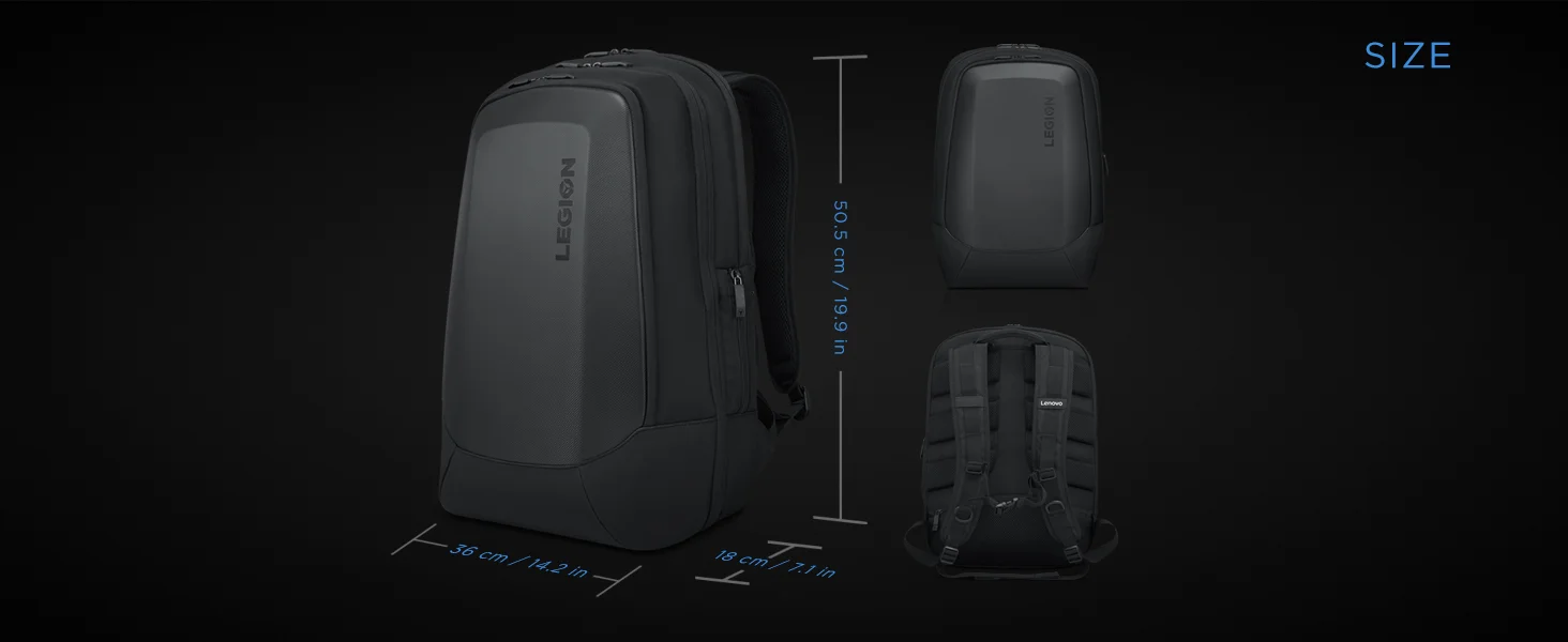 حقيبة ظهر Lenovo Legion 17 إنش Armored Backpack II للابتوبات المخصصة للألعاب - Thumbnail 10