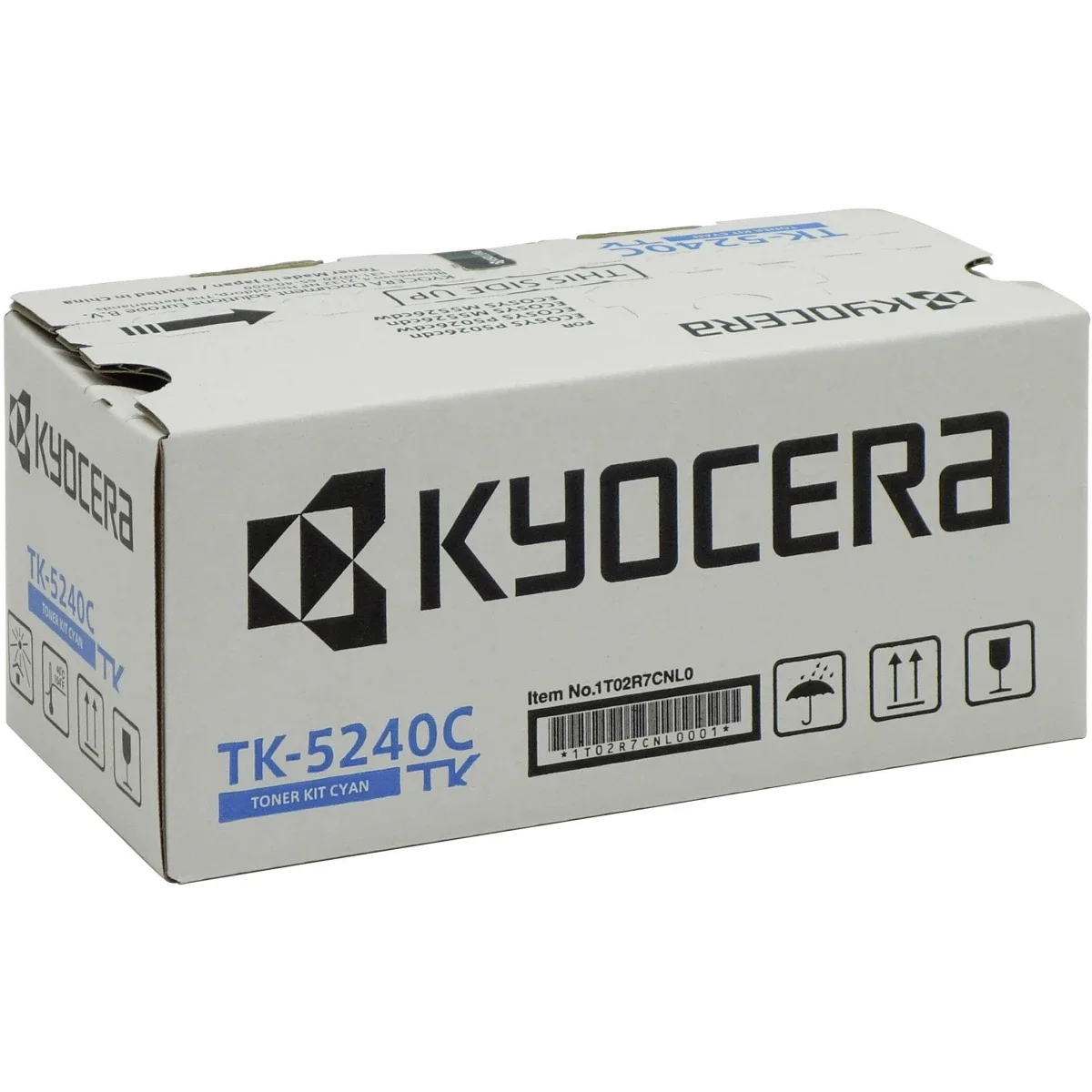تونر Kyocera TK-5240C أصلي سماوي لطابعة ECOSYS M5526، 3000 صفحة