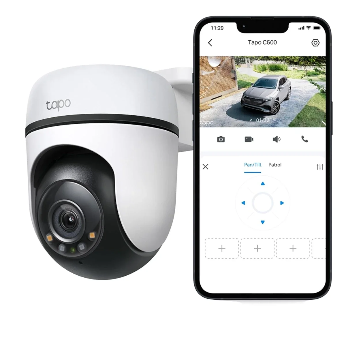 كاميرا مراقبة Wi‑Fi خارجية Pan/Tilt بدقة 1080p Full HD و2MP من TP-LINK Tapo C500 - Image 3
