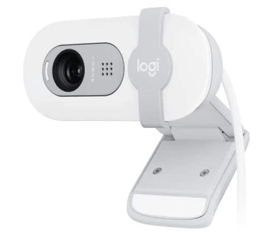Logitech Brio 100 Full HD 1080p Webcam with Mic and Privacy Shutter - White - Image 2