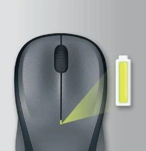 ماوس لاسلكي Logitech M235 مع مستقبل USB Unifying بتردد 2.4GHz ودقة 1000 DPI، رمادي - Thumbnail 8