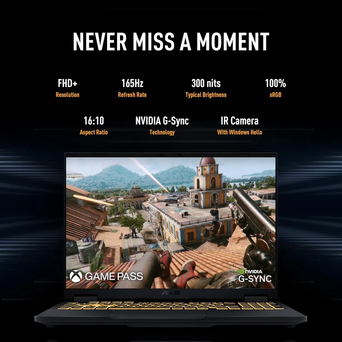Asus TUF Gaming F16 (2025) FX608JHR Laptop Intel Core i7-14650HX RTX 5050 16GB RAM 512GB SSD 16.0-inch 165Hz - Thumbnail 7