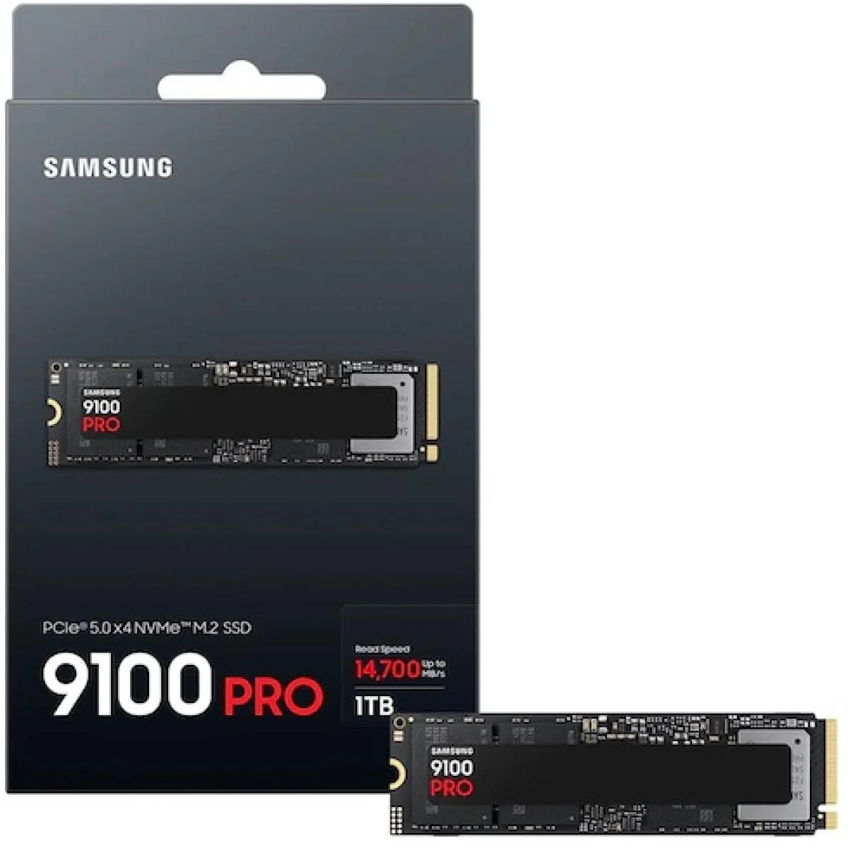 قرص SSD Samsung 9100 PRO بسعة 1TB وواجهة PCIe 5.0 NVMe M.2