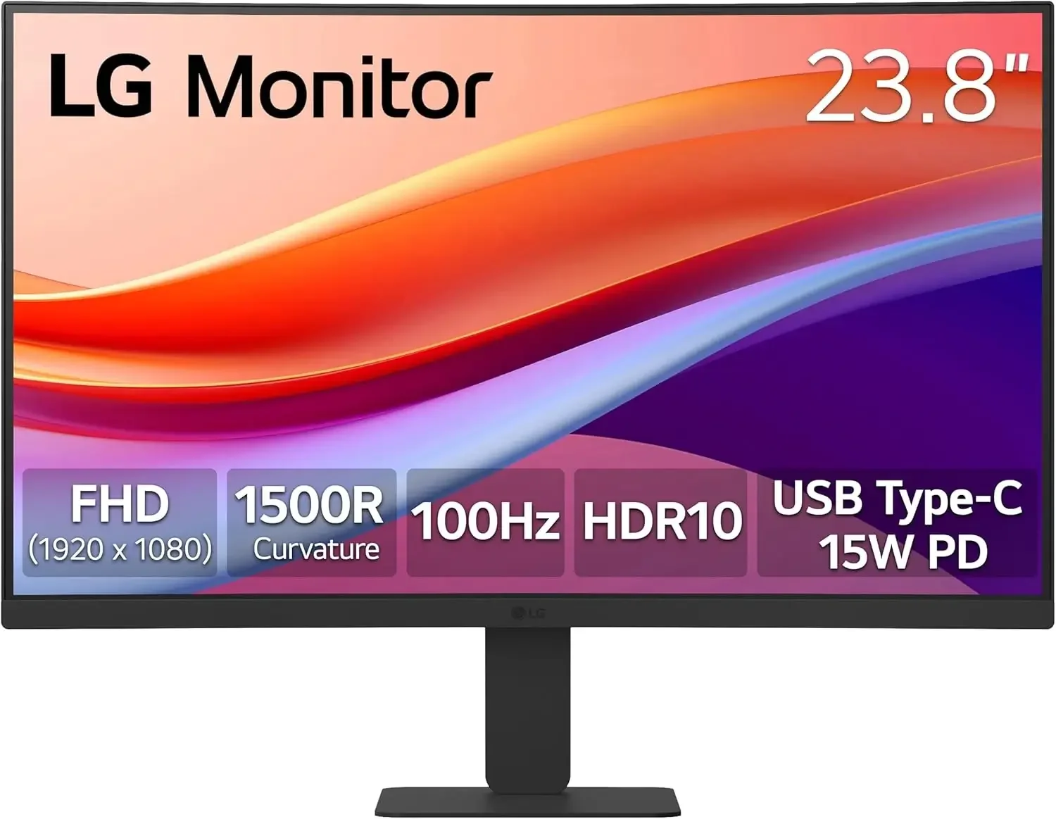 LG 24U421A-B 24-inch Full HD 100Hz 5ms Curved Business Monitor
