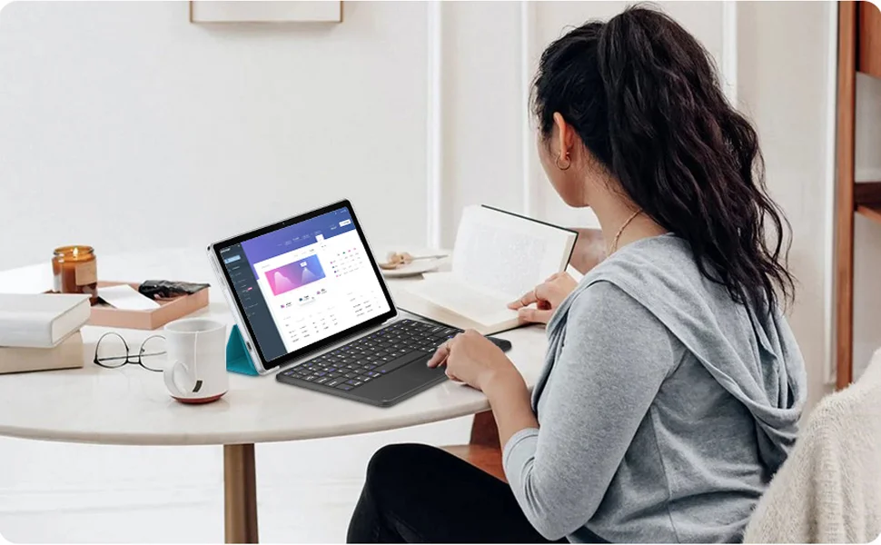 لوحة مفاتيح BlackView K1 بلوتوث مع لوحة لمس وتخطيط QWERTY لأجهزة iOS وAndroid وWindows - Image 11