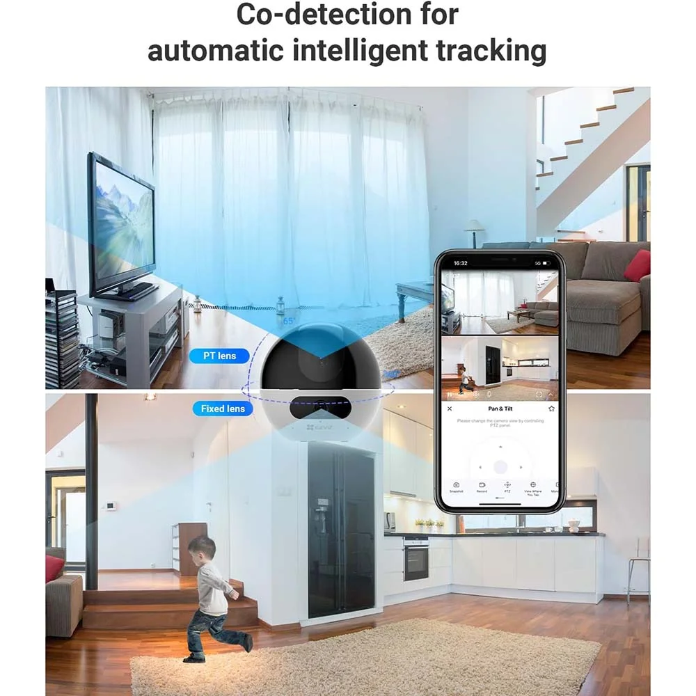 Ezviz C7 Dual (CS-C7 DUAL) Indoor 2K+ 4MP Pan & Tilt Wi-Fi Camera - Image 14