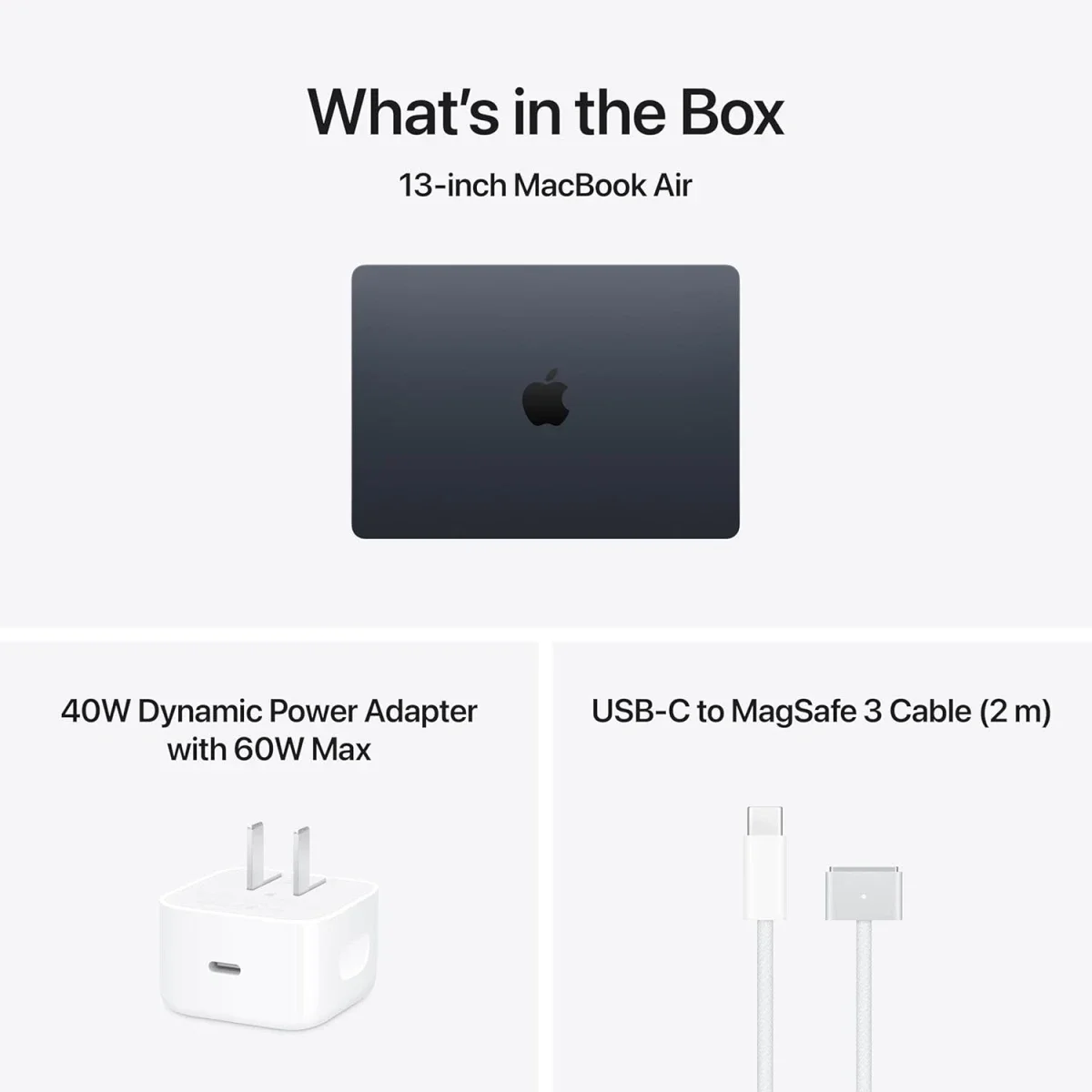 لابتوب Apple MacBook Air 15 (2026) M5 بسعة 1TB وذاكرة 16GB مع معالج 10-Core CPU ورسوميات 10-Core GPU لون Midnight - Image 9