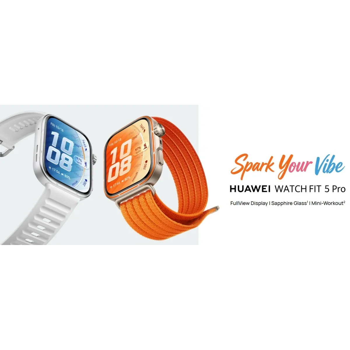ساعة ذكية HUAWEI WATCH FIT 5 Pro بشاشة AMOLED 1.90 إنش، برتقالي - Thumbnail 3