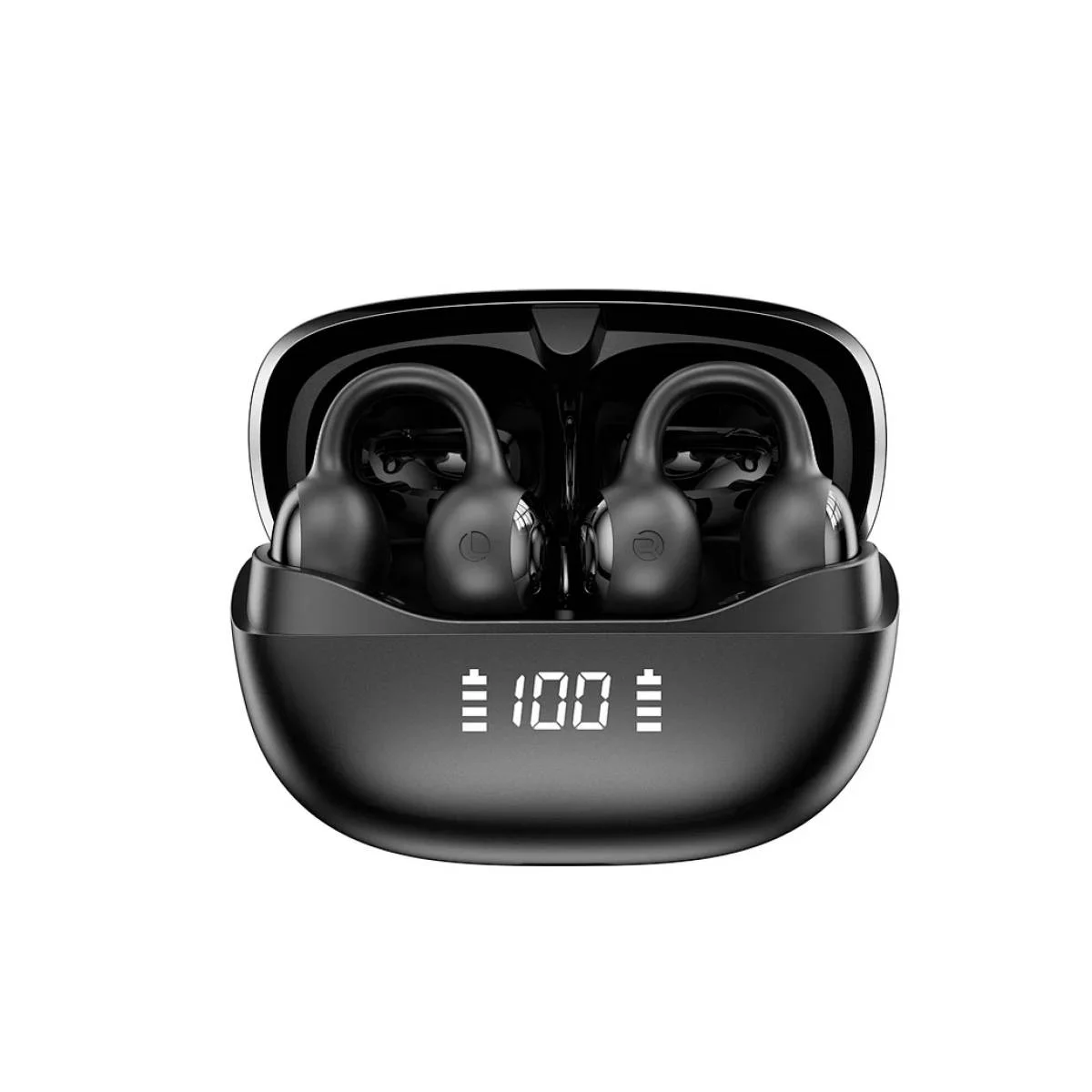 WIWU Ai302 Wireless AI Translation Open-Ear Earbuds, IPX4, 4-Mic ENC, Type-C, 60H, Black - Thumbnail 2
