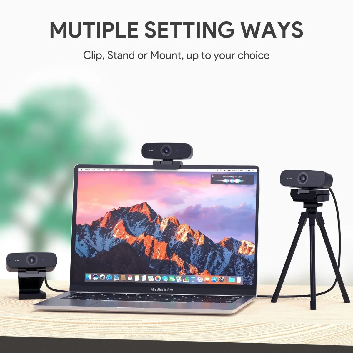 AUKEY PC-W3 Impression 1080p Full HD USB Webcam with Dual Stereo Microphones - Image 6