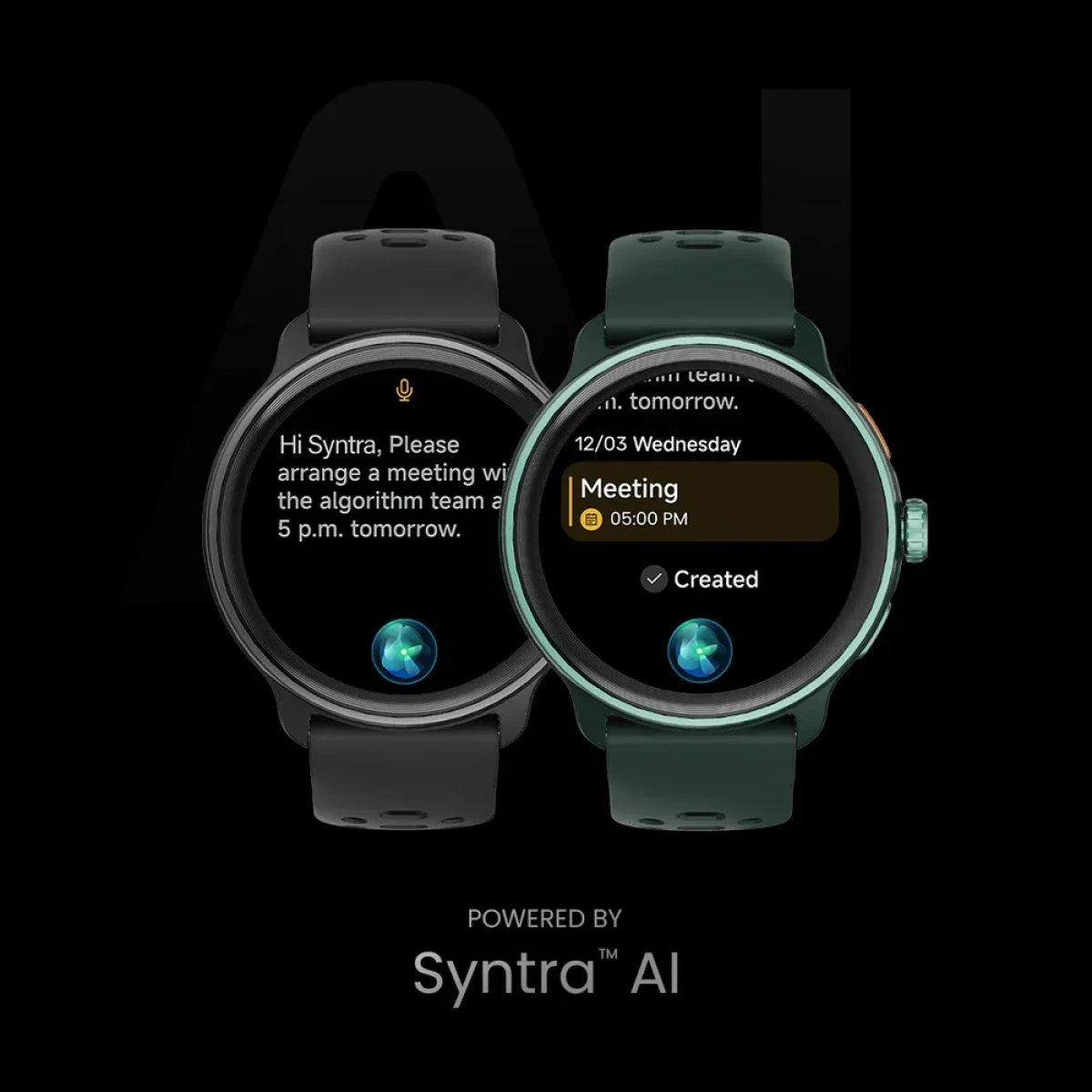 ساعة ذكية HiFuture VELA مقاس 36 مم بشاشة AMOLED 1.43 إنش وGPS ومقاومة للماء 5ATM - أخضر داكن - Thumbnail 5