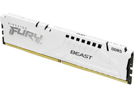 رام مكتبي Kingston FURY Beast سعة 16GB بتردد 5600MHz DDR5 - أبيض - Image 5