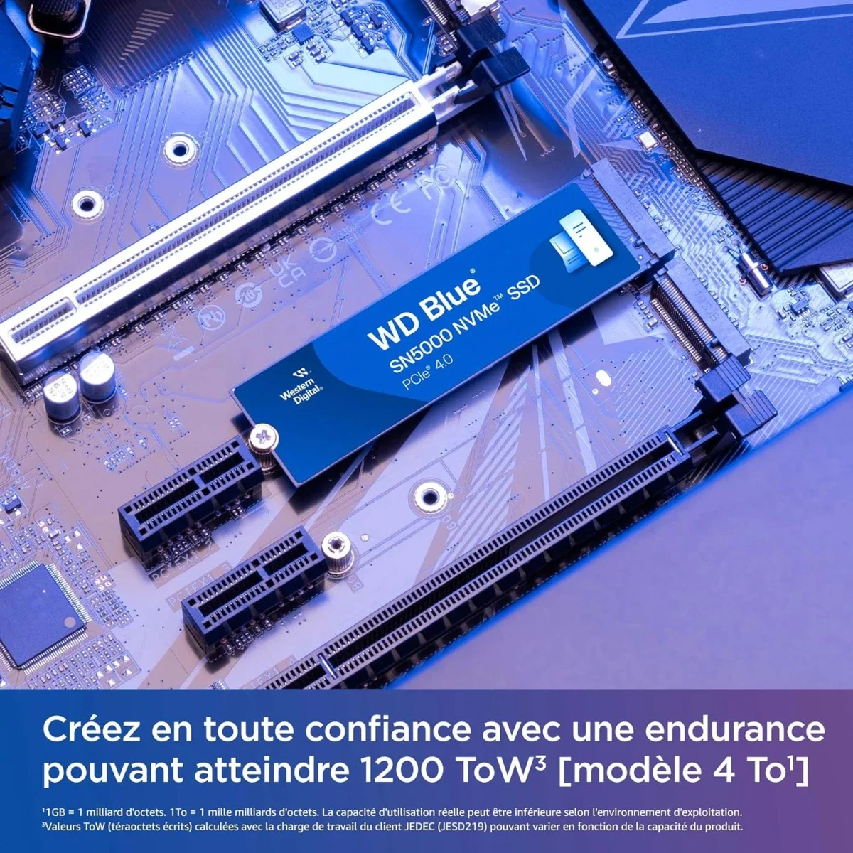 وحدة SSD داخلية NVMe سعة 4 تيرابايت Western Digital WD Blue SN5000 PCIe Gen 4 M.2 2280 بسرعة تصل إلى 5500 MB/s - Thumbnail 5